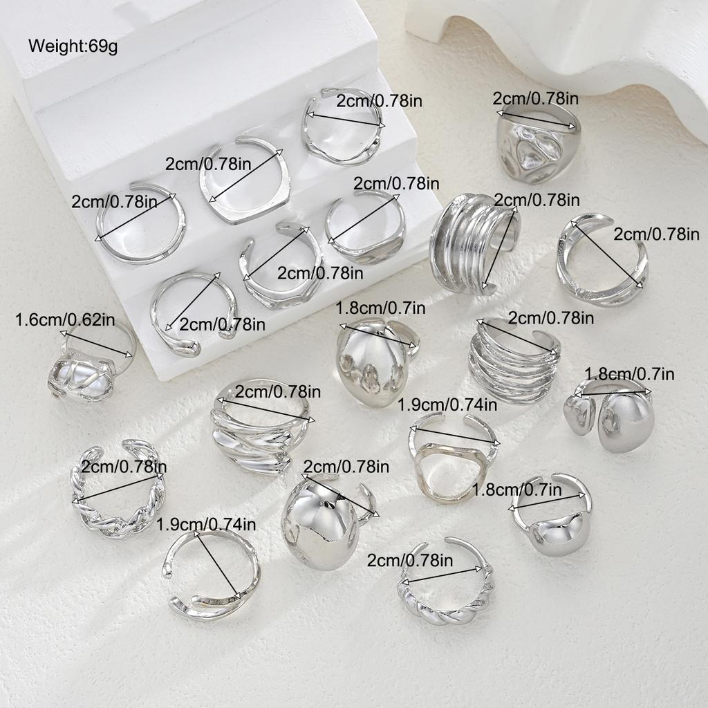 Punk Irregular Metal Opening Rings For Women Vintage Geometric Liquid Lava Waterdrop Knuckle Joint Ring Party Jewelry Gifts 2026