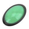 Qiilu Warning Reflector, 2 Pcs Universal Reflective Stickers Green Oval Warning Reflector for Car Motorcycle Truck