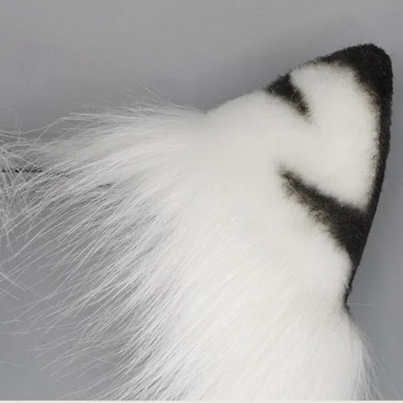 Neues handgefertigtes Tierohren-Stirnband aus Plüsch, Katzenohren und Schwanzpfoten, Handschuhe, Set, Requisiten, Zubehör für Mädchen, Lolita, Anime, Party-Kostüm