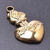 Love Stainless Steel Charm For Earring Making Supplies 6pcs Heart Jewelry Pendants Fashion Accessories DIY Couple Gift Bedeltjes
