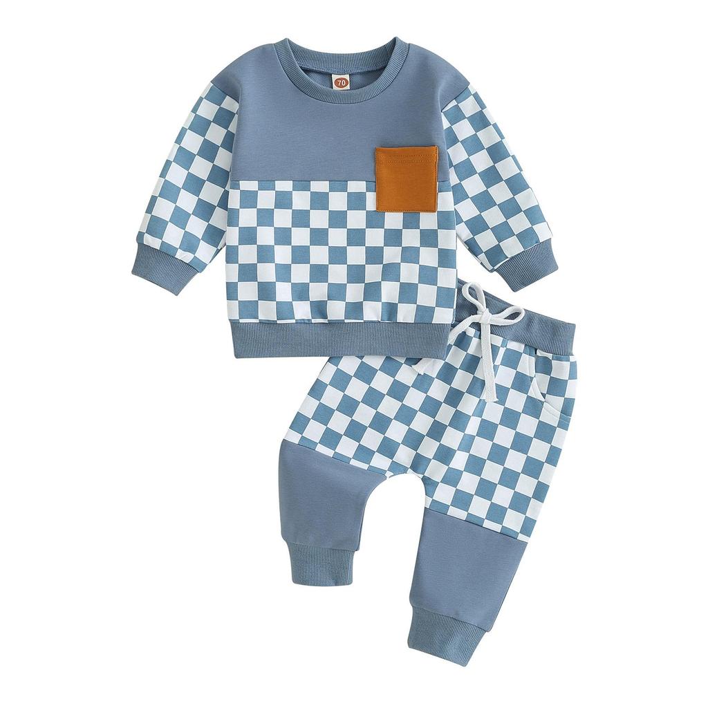 Boys Girls Casual Sports Suit Sweatshirt Pant 2Pcs Spring Autumn Baby Tracksuit Outfits