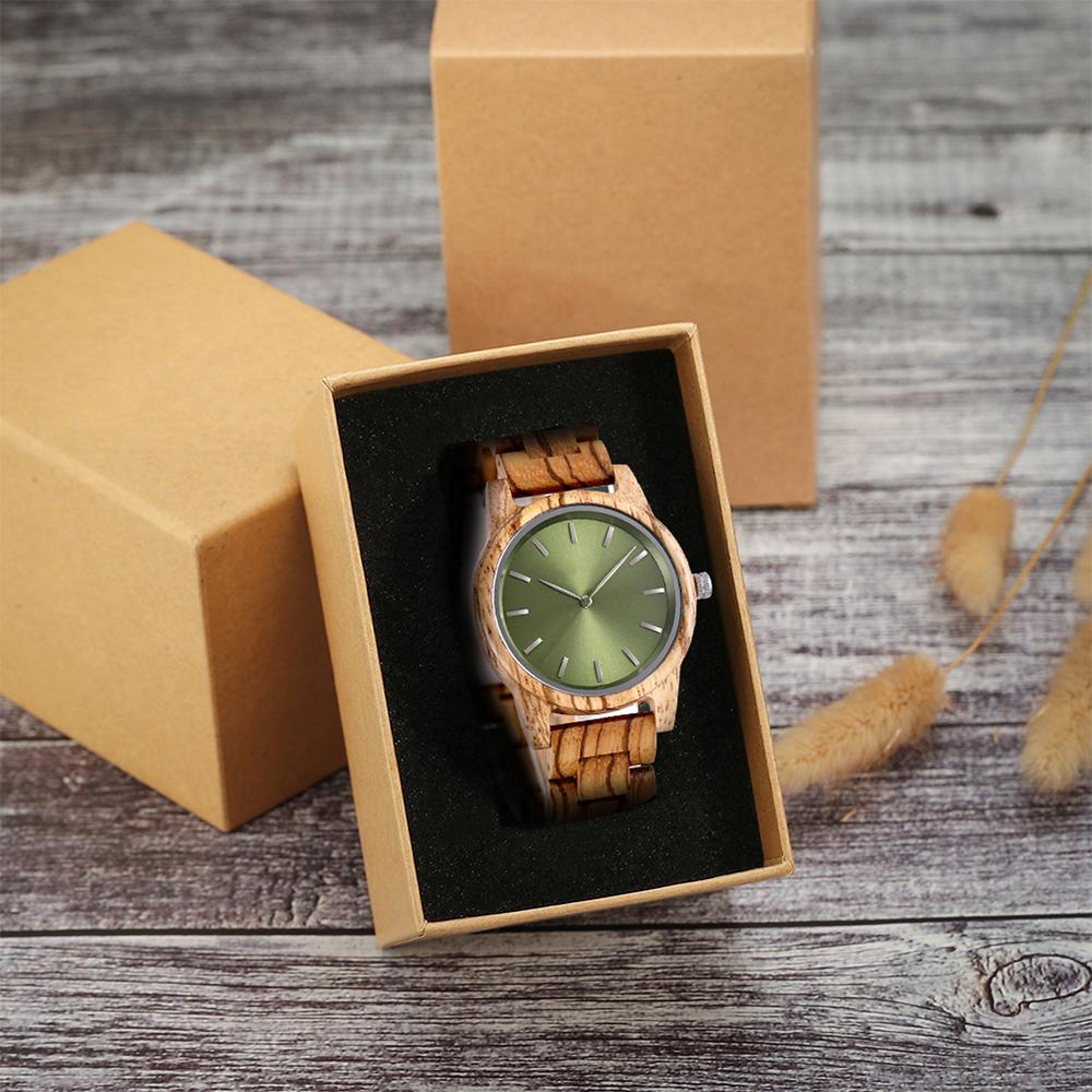 Holzuhren Herren Handgefertigt Vintage Neu Holz Quarzuhren mit Stilvollen Natürlichen Holzuhren Einzigartig Kundenspezifisch