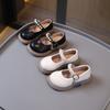 Little girl loafers 2025 autumn new girls round head small leather shoes princess shoes performance shoes Mary Jane single shoes