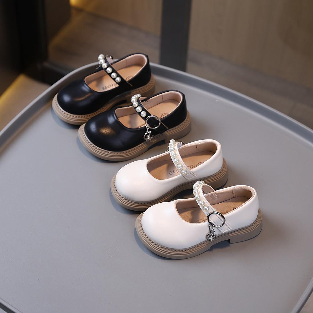 Little girl loafers 2025 autumn new girls round head small leather shoes princess shoes performance shoes Mary Jane single shoes