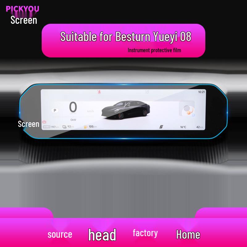 Compatible with 26 Bestune Pony Models: Yueyi 03 Central Control and Instrument Protective Film