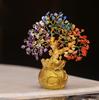 7 Chakra Tree Of Life Bonsai, Lucky Feng Shui Crystal Tree Showpiece, Multi