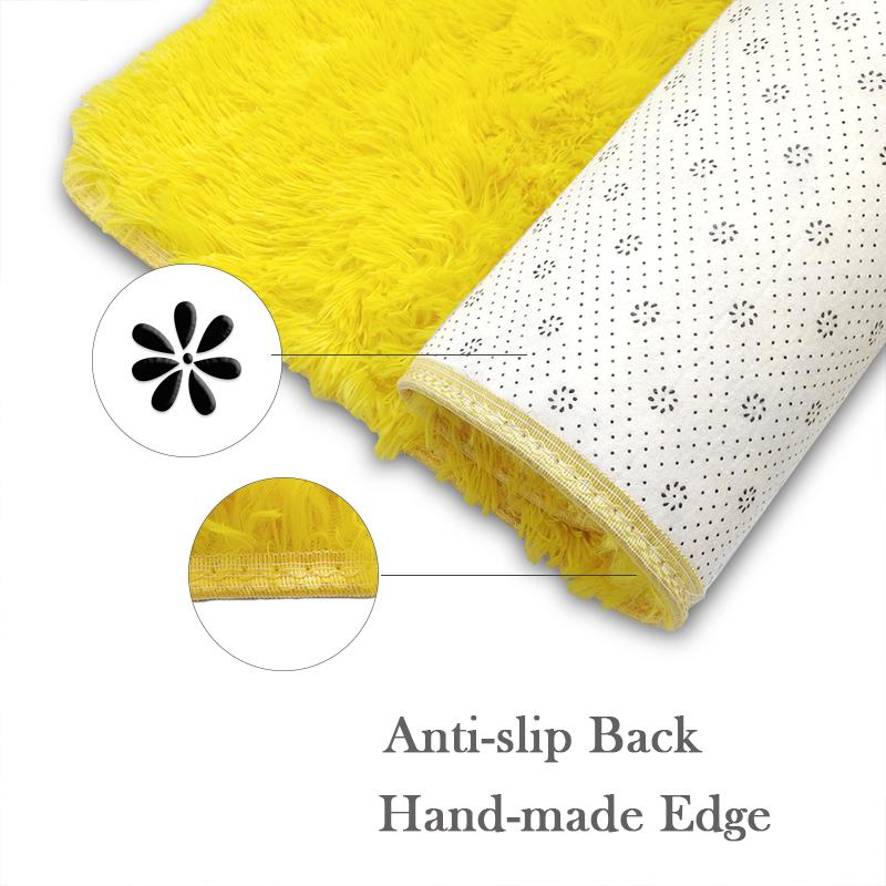 Soft Fluffy Carpet Pink Yellow White Multicolored Rug Decoration Bedroom Girl Large Carpet Plush For Living Room Mat Shaggy