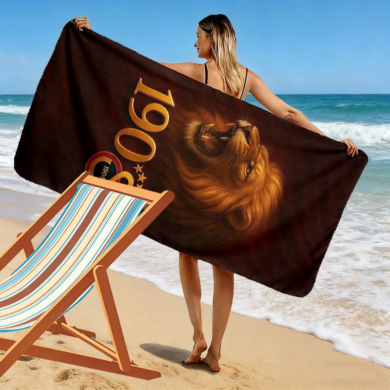 Galatasaray S Print Beach Towel, Large Soft Quick Dry Towel for Beach Camping Swimming