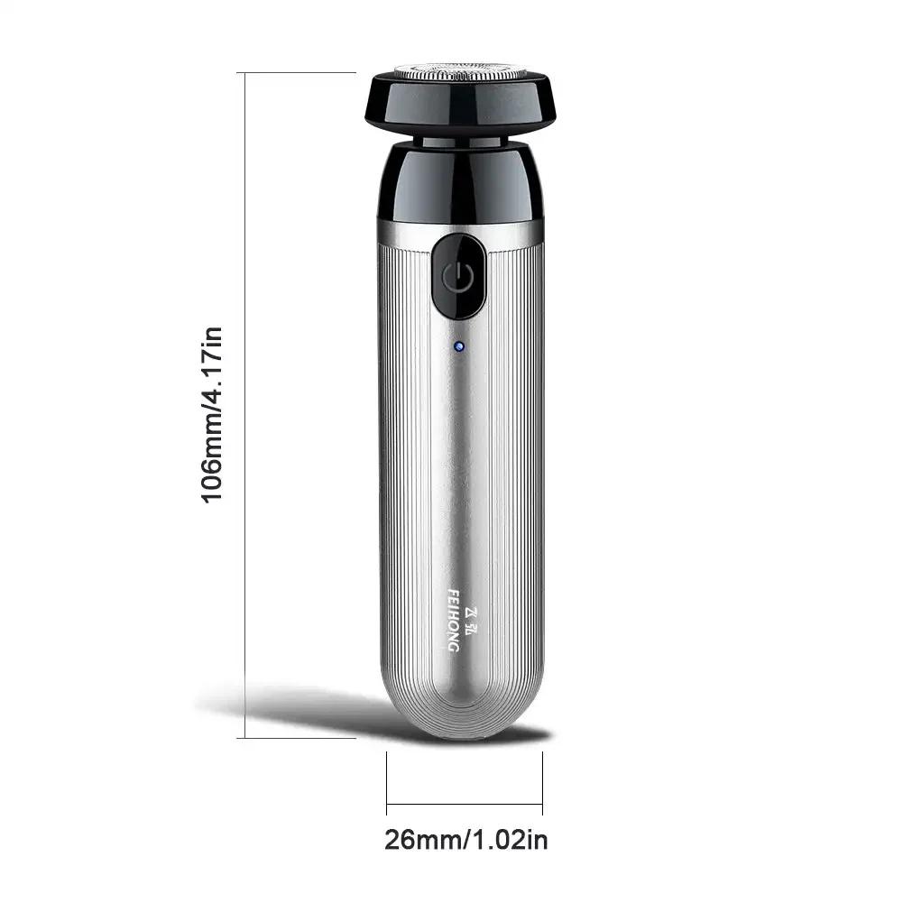 

1 шт. Портативная электрическая бритва для мужчин и женщин с быстрой зарядкой, мини-перезаряжаемая бритва, легко разбирается в один шаг