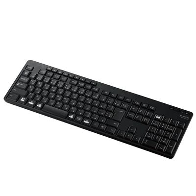 Elecom Wireless Keyboard Bluetooth Quiet Antibacterial Numeric Keypad Compatible with 3 Black Multi-Pairing iPad/Macbook/Surface/Chromebook