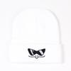 Versatile Hat Style Funny Embroidered Solid Unisex Warm Hatsbeanie Knitted