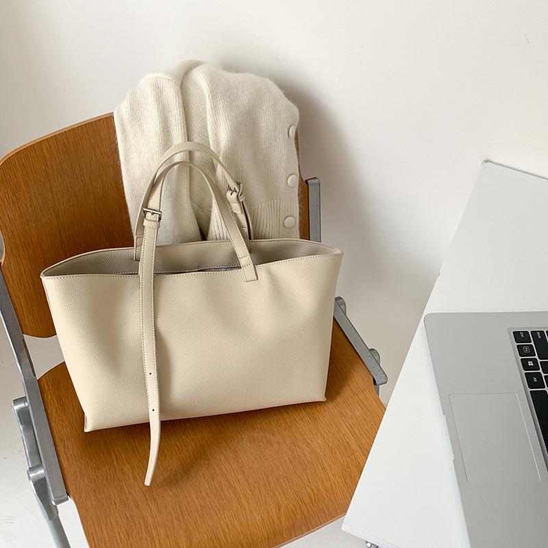 

Casual Soft Tote Women Bag PU Leather Shoulder Bags for Women Handbags and Purses Large Shopper Purses 45x10x24cm