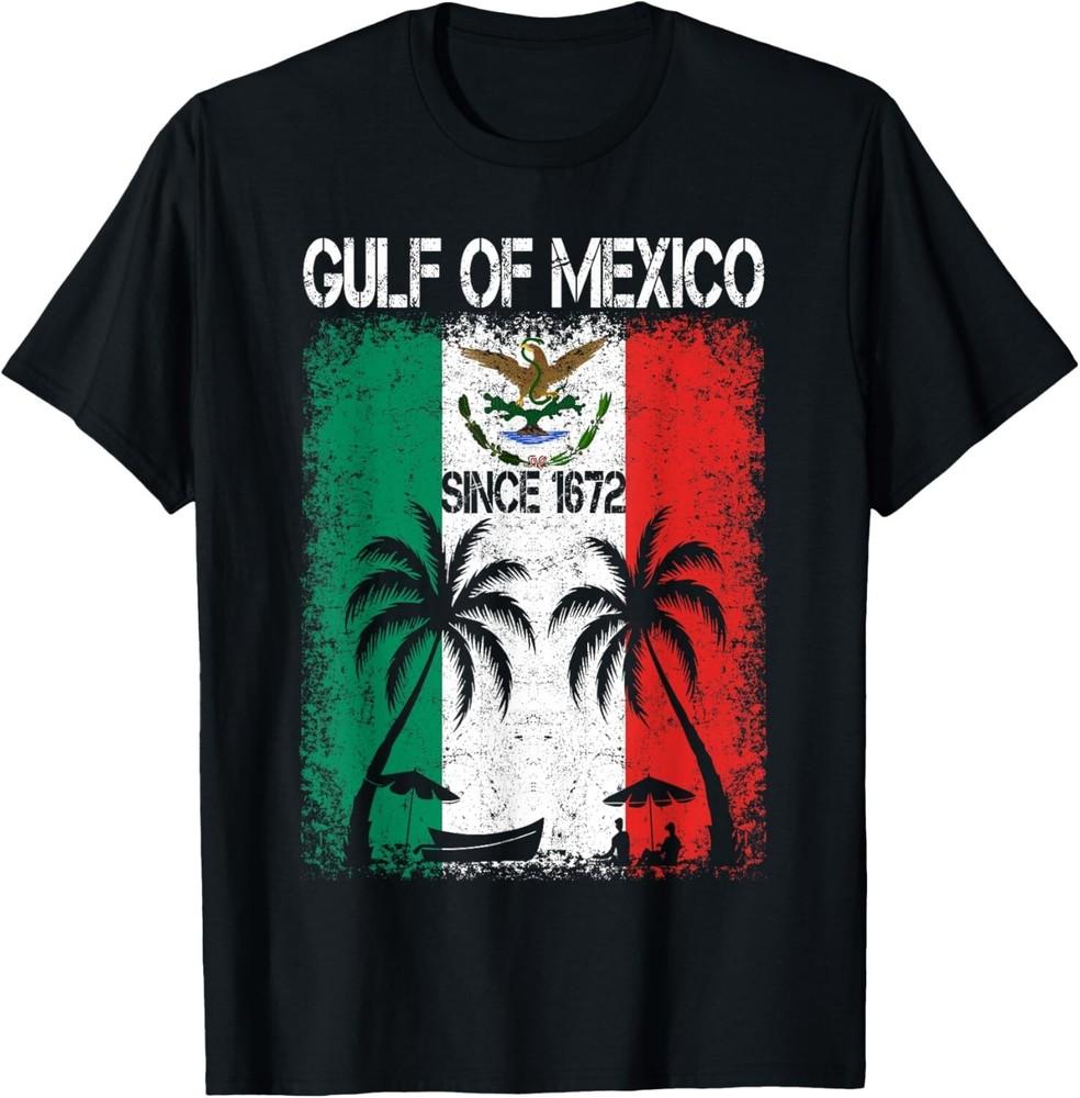 Gulf of Mexico Since 1672 Retro Vintage Beach Mexican Flag Unisex T-Shirt