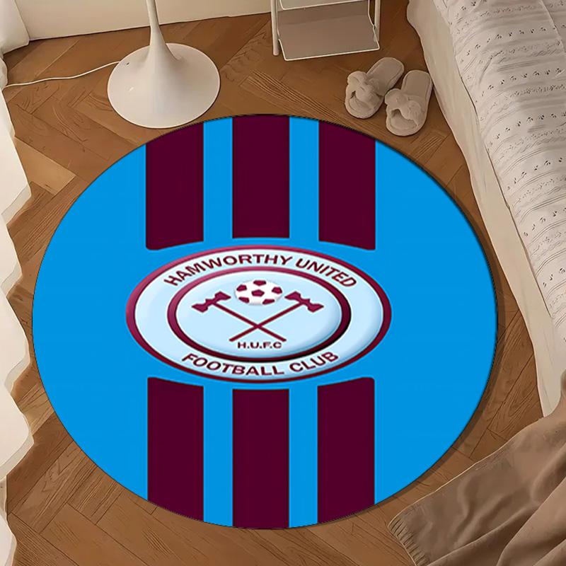Ham-worthy United Football Club  Round mat Home Decor, Chair rug For livingroom,Bedroom, doormat home decor Birthday Gift Christmas Gifts