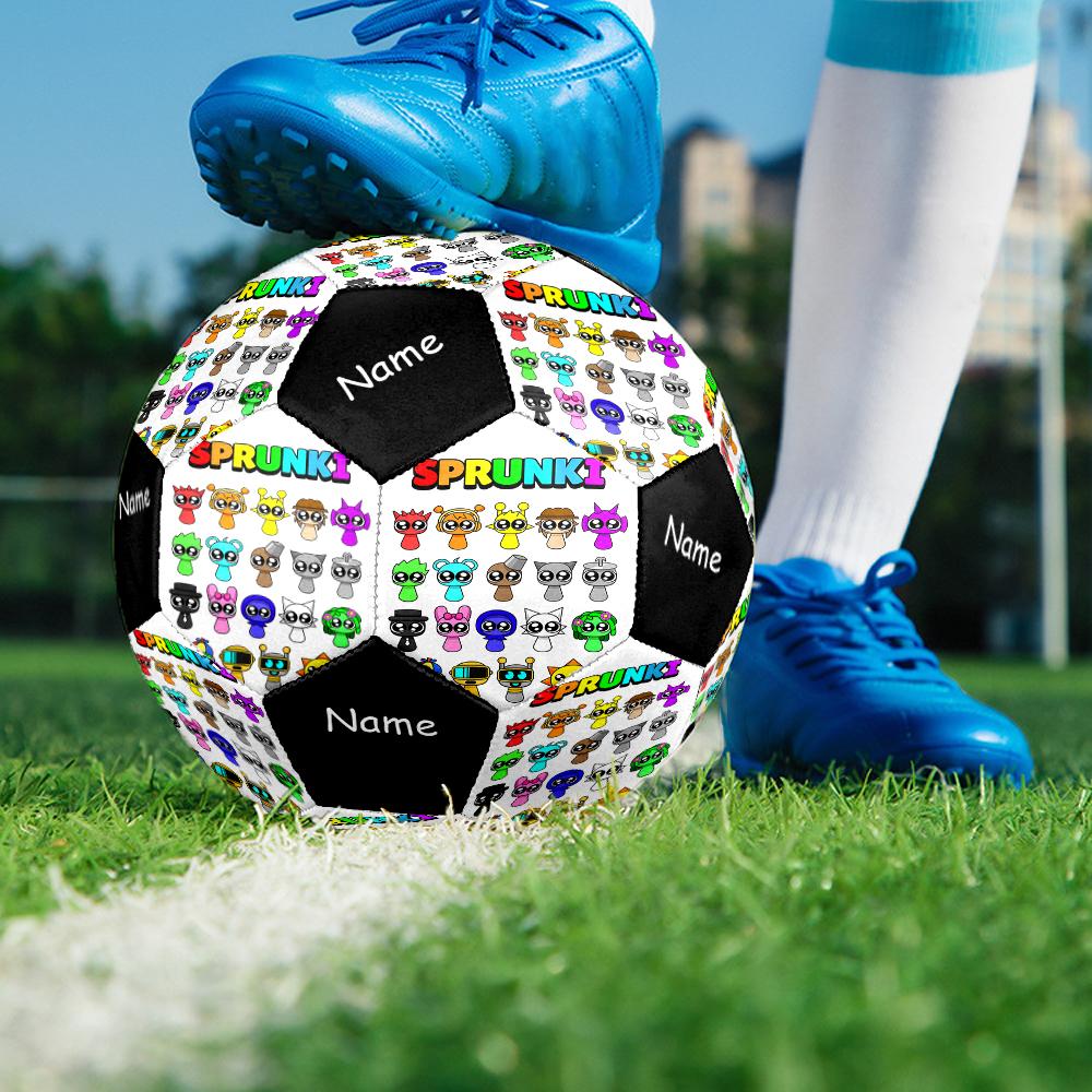 Custom Name Sprunki Theme Size 5 Soccer Ball, Suitable for Both Indoor and Outdoor Matches, a Gift Suitable for Everyone.