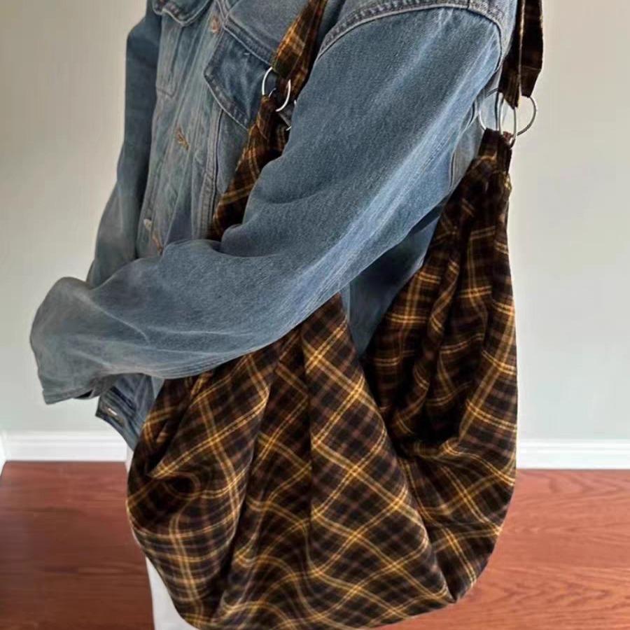 

Новый стиль, сумка-тоут в стиле ретро, большая вместимость, сумка через плечо для поездок на работу, простая и универсальная, холщовая сумка, рюкзак, одна сумка для трех целей Pack of 1