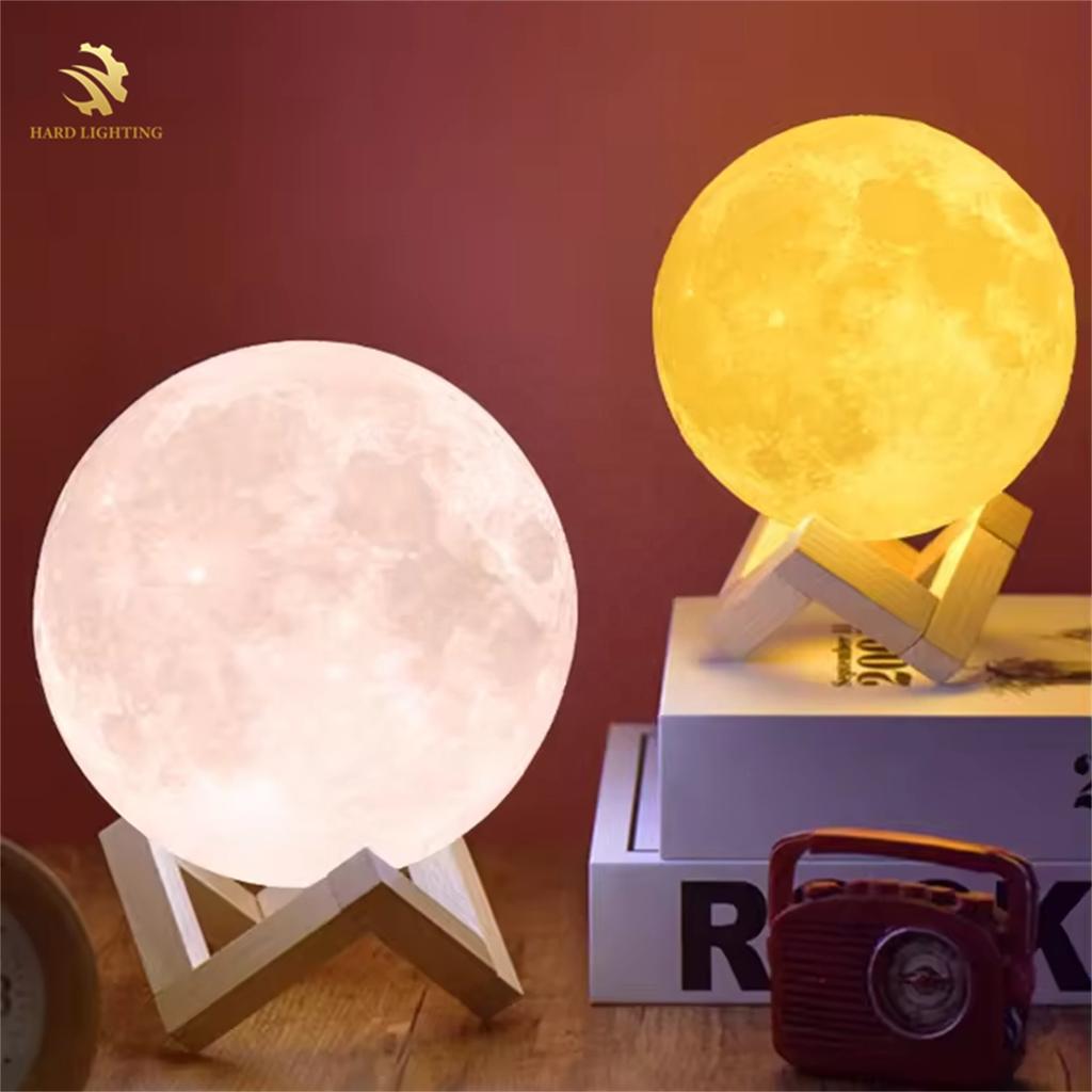 Hot Selling Modern Moon & Planet LED Desk Lamp USB Rechargeable ABS Nightstand with Shape Switch Home DIY Graffiti Style