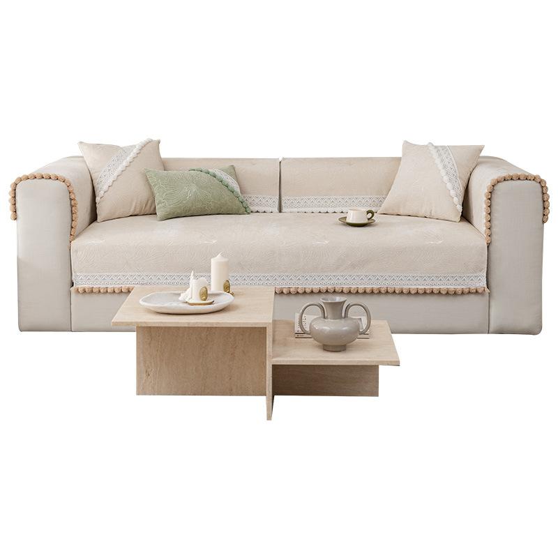 Chenier Sofa Cushion Four-Season Universal Non-Slip Light Luxury French High-End Seat Cushion Cover Cover Cloth Backrest Towel