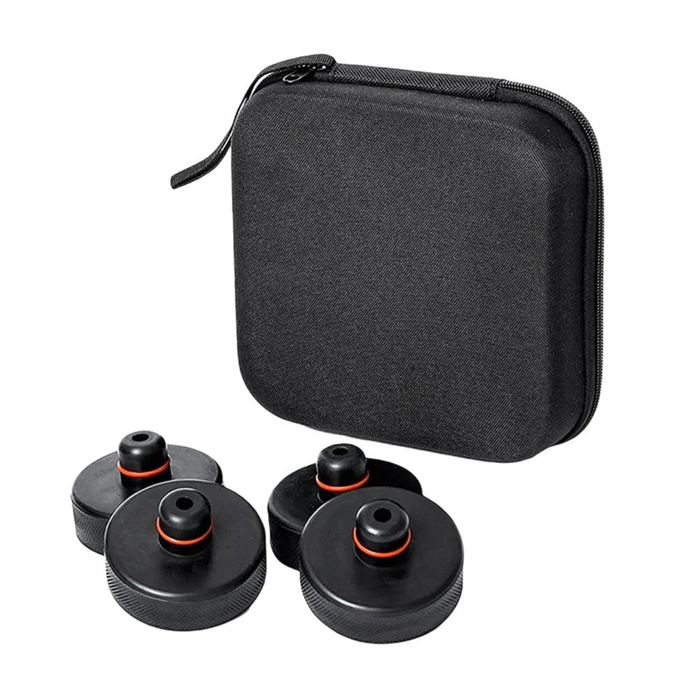 

1/4Pcs Car Rubber Lifting Jack Pad - Tesla Model Y/3 Chassis Stand Adapter with Storage Bag