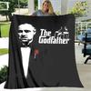 The Godfather Retro Printed Blankets Fashion Warm Flange Blanket Soft And Comfortable Blanket Bed Linings Birthday Gift