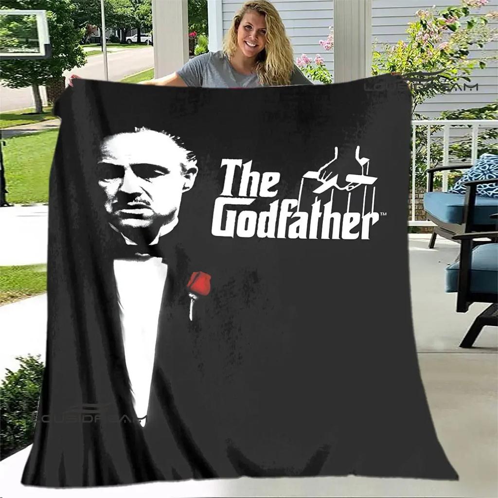The Godfather Retro Printed Blankets Fashion Warm Flange Blanket Soft And Comfortable Blanket Bed Linings Birthday Gift