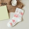 Cozy Indoor Thermal Socks Coral Fleece for Women Soft Crew with Non-Binding Warm Sleeping Cold Feet Top Fuzzy Sleep Cute Prints Autumn Winter Plush