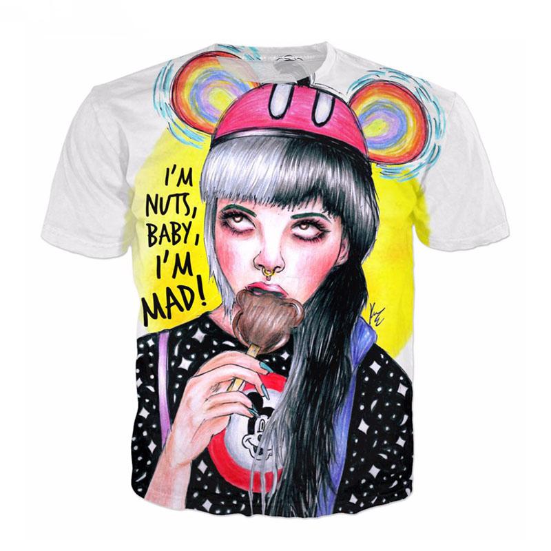 

Singer Melanie Martinez 3D Print T-Shirts Men Woman New Streetwea XXS