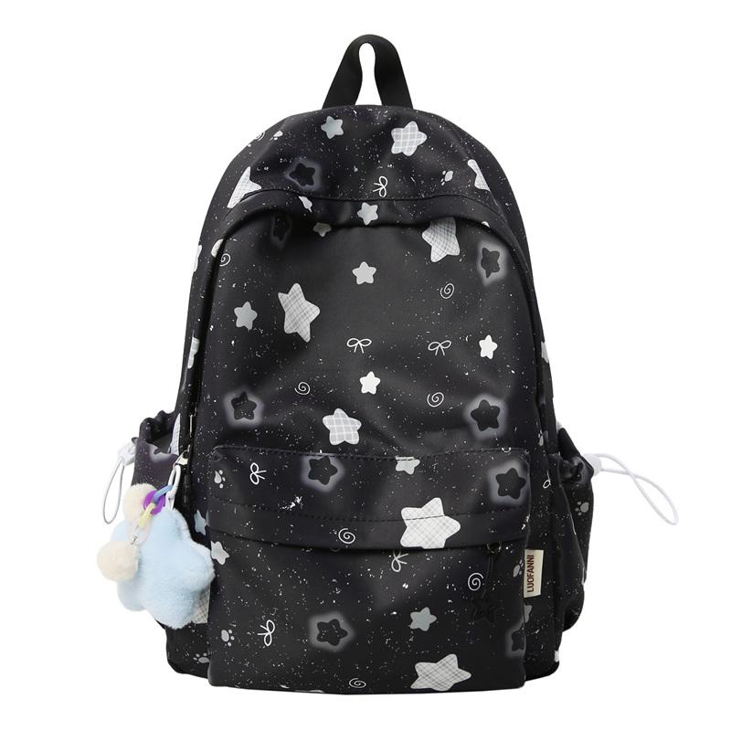Junior High School Student Schoolbag Women's Large Capacity Waterproof Lightweight Printed Backpack