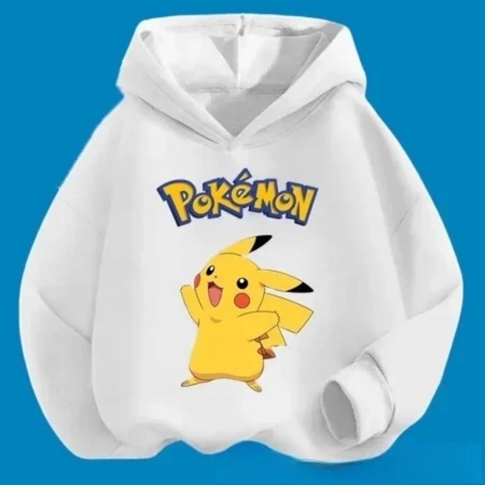 2025 Nová kreslená mikina s roztomilým potiskem Pikachu pro dívky, zimní horký prodej, ležérní pohodlná mikina, sportovní tričko