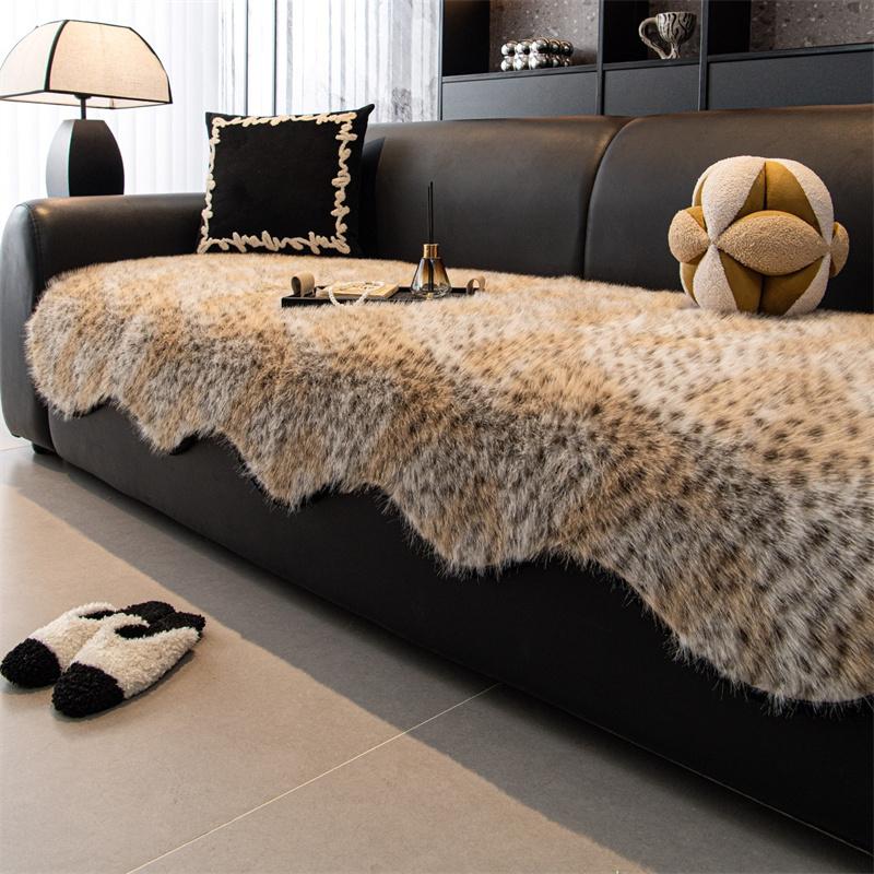 1PC Thicken Plush Sofa Pad Cover Anti-slip Winter Warm Sofa Towel Covers Pets Kids Couch Mat Slipcover for Living Room 