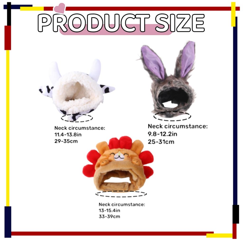 3 Stück Katzenhut, Katzenbekleidung, Obsthut mit Ohren, lustiger Katzenhut, geeignet für Katzen und kleine Hunde, Kätzchen, Welpen, Party-Co