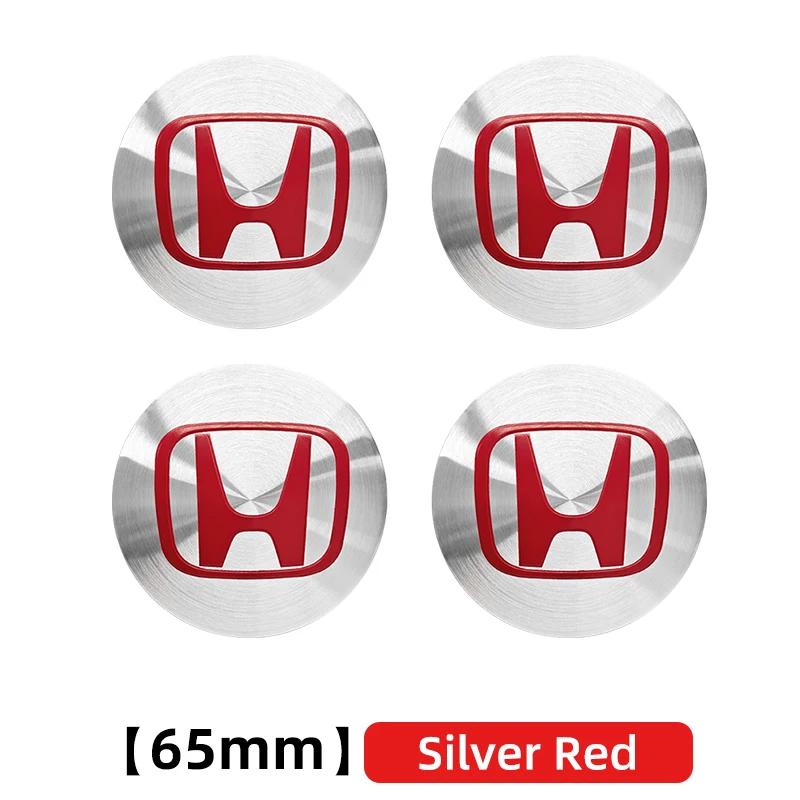 4pcs 3D 56mm 60mm 65mm Car Wheel Hub Centre Cap For Honda Badge Emblem Hub Center Cover Car Logo Sticker Car Styling Accessories ahn256