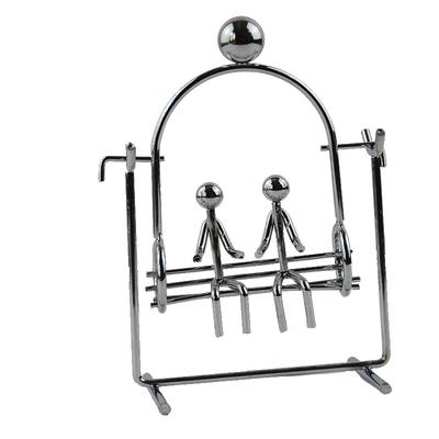 Kinetic Art Balance Iron Man Desk Decor Couple Swing Manual Rocking Ornament