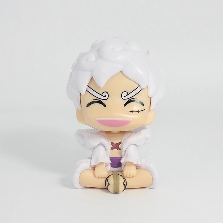 ONE PIECE Anime Monkey D. Luffy Action Figure - Q Version Look up Gear 5 PVC Collectible Model Doll Toy