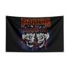 Ppanteras Flag Rock Music Band Banner 3x5ft With Brass Grommets Hd Printing Tapestry Exhibition Music Band Fans Garage Decor