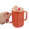 300ml Seniorenbecher PP Wasserbecher mit Henkeln Becher mit Strohhalm Auslaufsicherer Becher Anti-Erstickungs-Rehabilitations-Fütterbecher Trinkbecher