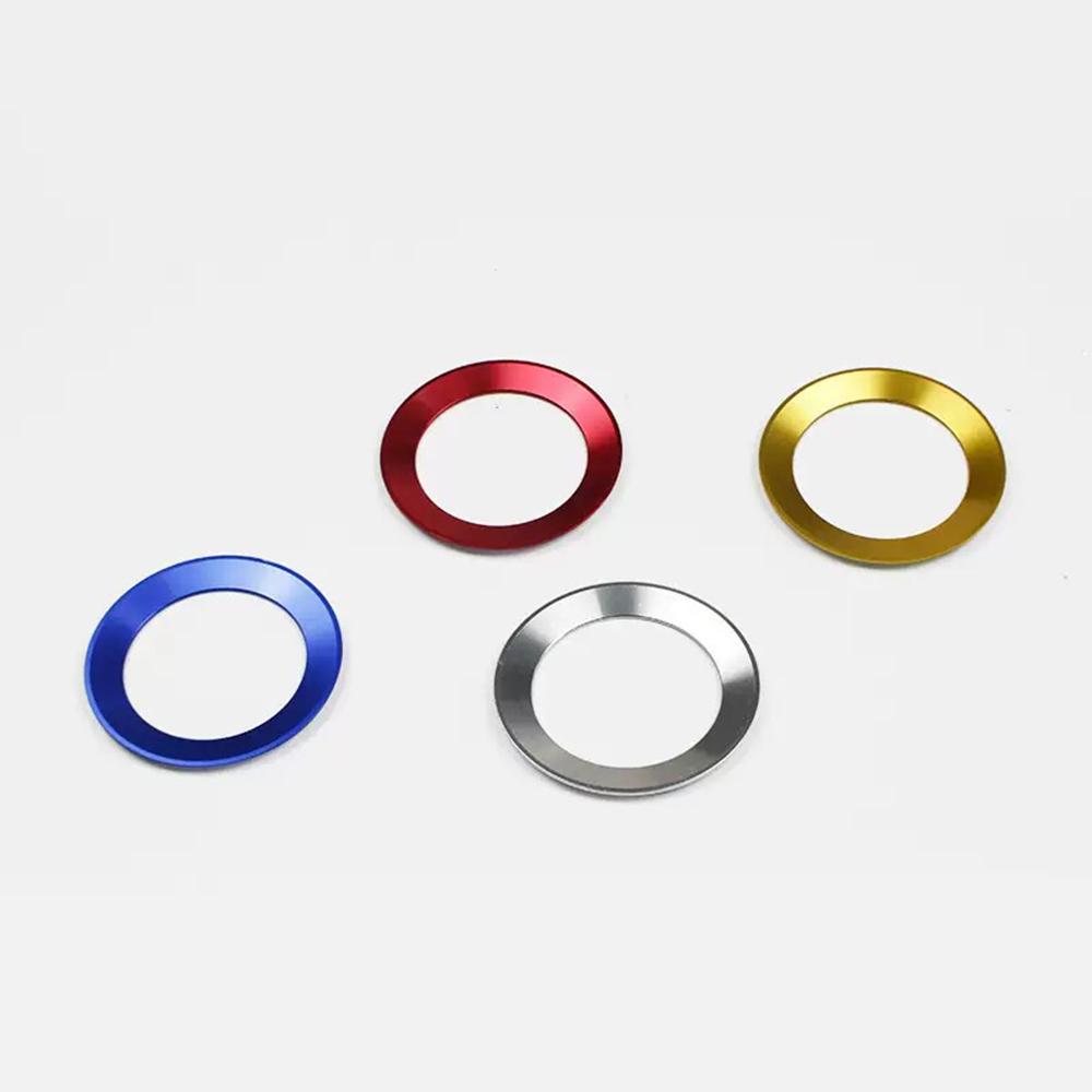 Aluminium Trim Car Steering Wheel Cover Logo Ring For VW Golf 6 7 Polo Tiguan Passat B6 B7 Touran Scirocco Beetle Jetta Caddy CCVA6