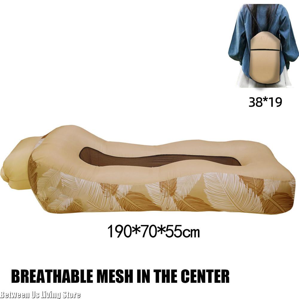 Neues hochwertiges, nicht umkippendes, großes aufblasbares Sofa, aufblasbares Bett, aufblasbares Bett für Camping im Freien, Strand, Pool, Zuhause