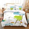 Lovely Green Frog Duvet Cover Set Baby Alpaca Bed Linen Horse Soft Bedding Set With Pillowcase For Girls Boys Gift Bedroom Decor
