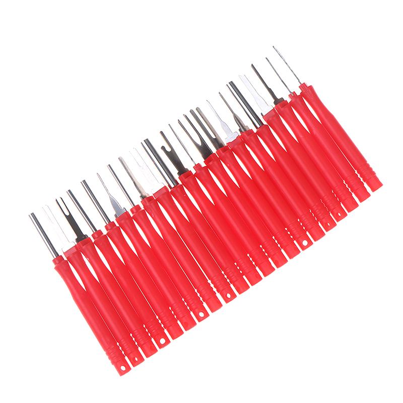 21Pcs Car Terminal Removal Tool Kit Auto Electrical Connector Pin Extractor Wire Crimp Removal Tool For Wiring Harness Repair