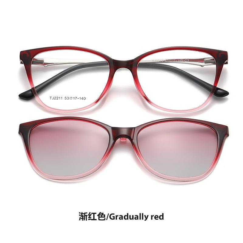 

New Fashion Clip On Prescription myopia glasses for women Anti Glare Driving Eyewear Optical Magnetic Polarized Sunglasses Original Lenses