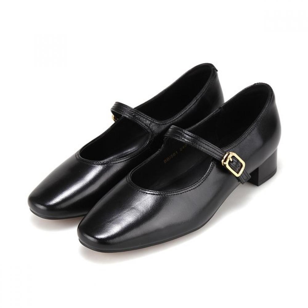 Barbara Leather 3cm Mary Jane Pumps Bbi561bk 235mm