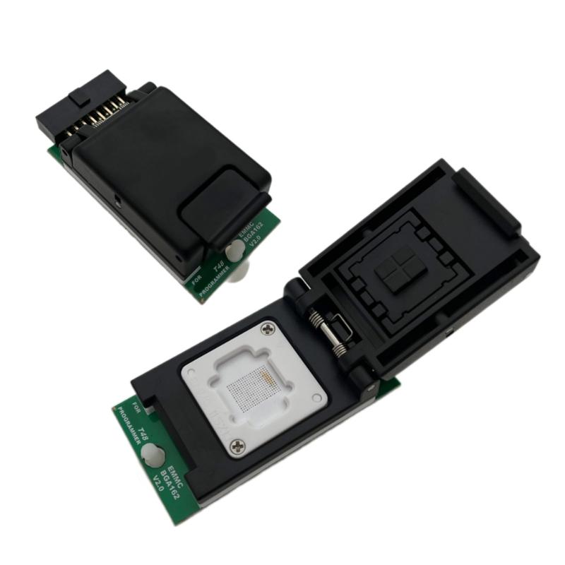 EMMC BGA162 Adapter Socket for T48 Programmer V2.0 Double Head Probe Socket Adapter For Circuit Programming Enthusiasts