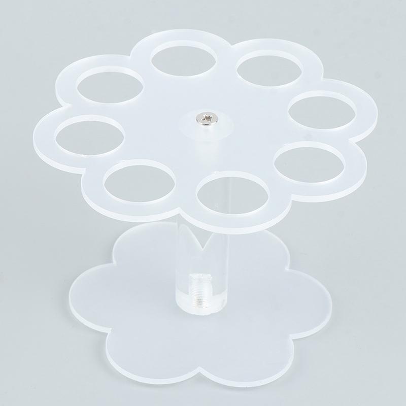 1Pcs 8 Holes Acrylic Ice Cream Cone Stand Holder Transparent/Chip Cone Holder