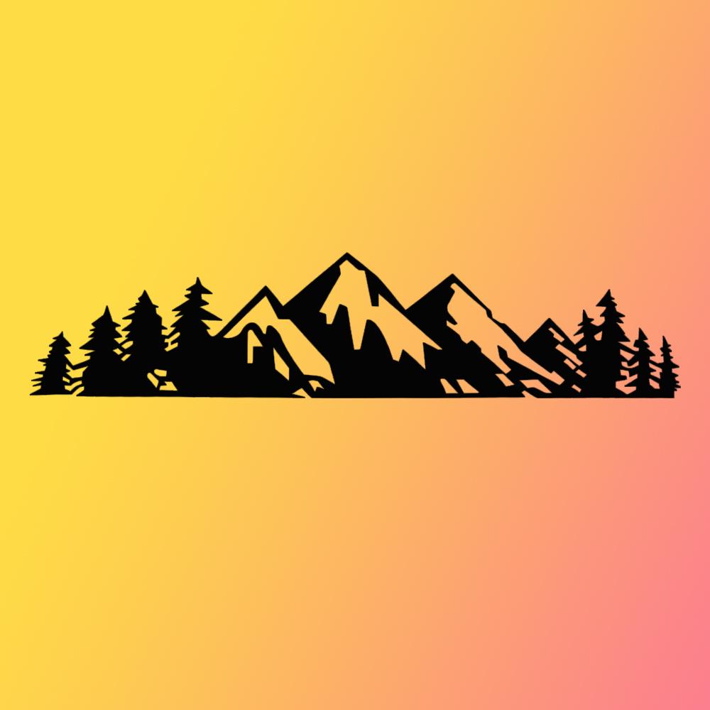 Autoaufkleber Wald Schneeberg Grafik Auto Stoßstangenaufkleber Motorrad Karosseriedekoration Vinyl Aufkleber Auto Styling Modifikation