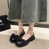Versatile flat-soled shallow-mouth women's shoes 2025 new Korean version Mary Jane single shoes new summer round head soft-soled Doudou shoes