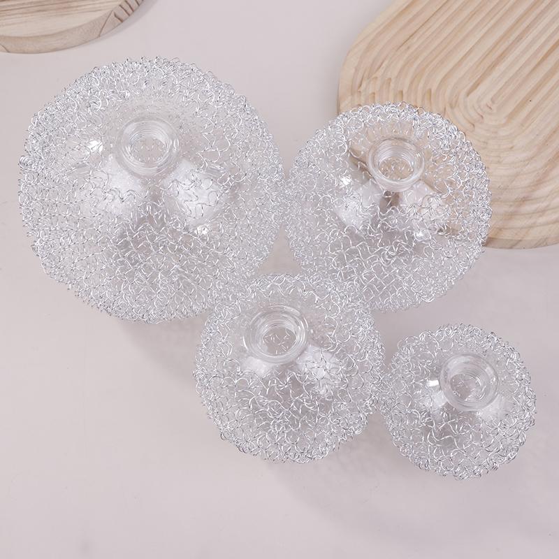 Klarer G9 Glasschirm Ersatz mit Aluminiumdraht außen 20mm Loch G9 Lampenabdeckung für Schraubsockelhalter