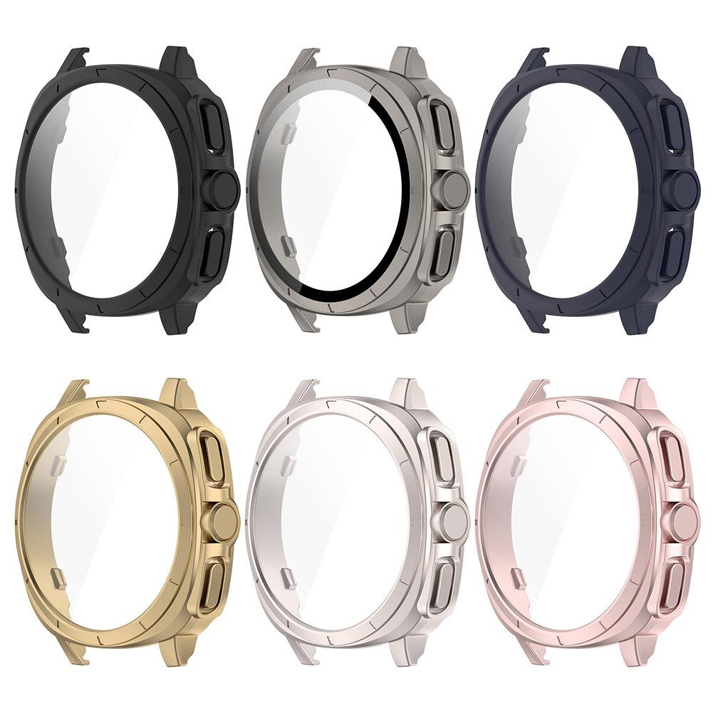 Do Samsung Galaxy Watch 7 40 mm/44 mm Obudowa PC + Szkło hartowane Odporna na wstrząsy Zderzak Ochronny Pokrowiec Antyzarysowujący Antyupadkowy