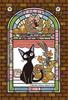 ENSKY Ghibli Leveransservice Butiksnummer 10 x Art Crystal Jigsaw Puzzle 126 bitar ART CRYSTAL JIGSAW Kiki's Jiji's 14,7cm 126-AC09