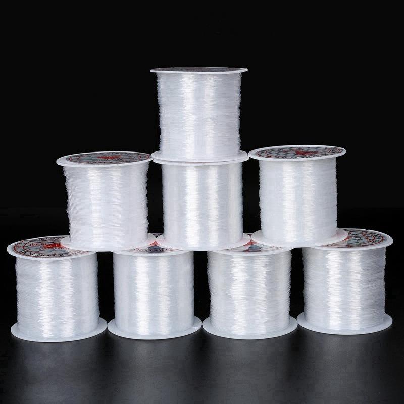 1-4Pcs Transparent Bracelet String Cord for Jewelry Making Bracelet Necklace Making Plastic Crystal DIY Beading No Elastic Cord